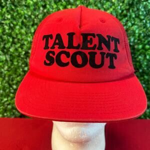 Hall of Fame 2nd Sucks Trucker Hat Red Talent Scout Snapback Baseball Cap